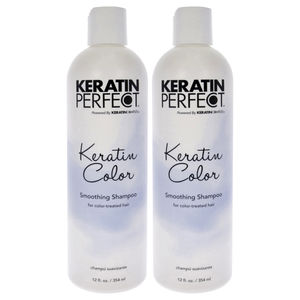 Keratin Color Shampoo - Pack of 2 by Keratin Perfect for Unisex 12 oz Shampoo